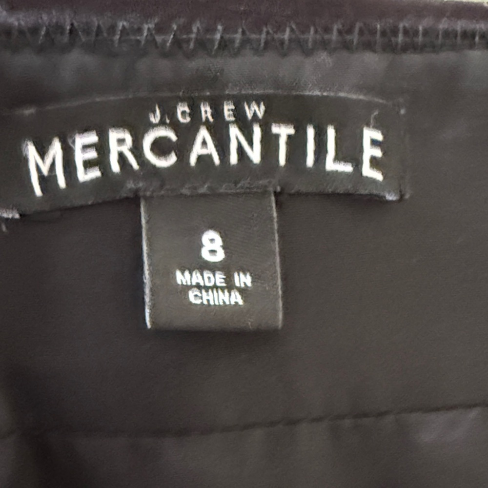 J. Crew Mercantile Classic Black Pencil Skirt Size 8 - Picture 3 of 4